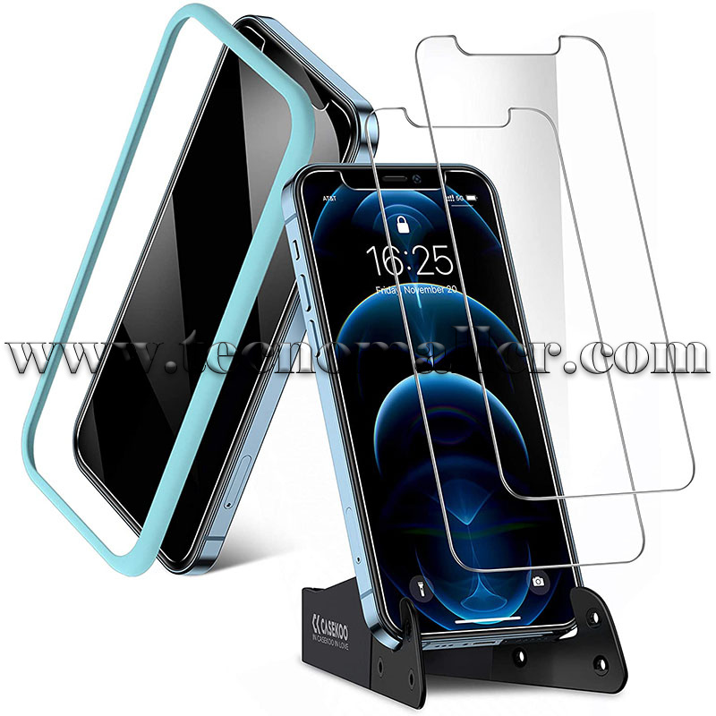 IPhone 12 Pro Max: iPhone 12 Pro Max Protector de pantalla de cristal  templado (2 unidades)